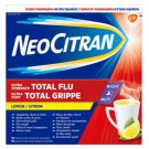 (Pack of 3) NeoCitran Ultra Strength Total Flu Night Lemon Flavor - 10 Single Dose Pouches/ Pack