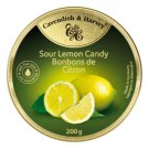 (Pack of 6) Cavendish & Harvey Sour Lemon Drops Candy In Travel Tin - 175 gram Pack