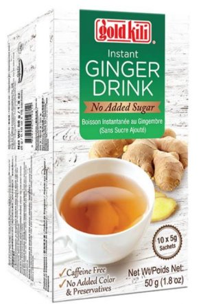 Gold Kili Instant Ginger Drink No Added Sugar - 10 Sachet/ 50 gram Pack