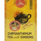 (Pack of 5) Triple Leaf Brand Chrysanthemum Tea With Ginseng - 20 Tea Bags/ 33 gram Pack