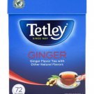 (Pack of 3) Tetley Ginger Flavor Tea - 72 Tea Bags/ 144 gram Pack
