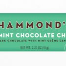 (Pack of 10) Hammond's Mint Chocolate Chip Chocolate Bar W/ Mint Creme Center - 64 gram Pack