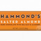 (Pack of 10) Hammond's Salted Almond Dark Chocolate Bar With Sea Salt & Almonds - 64 gram Pack
