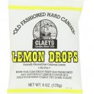 (Pack of 10) Claeys Lemon Drops Old Fashioned Hard Candies - 170 gram Pack
