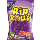 (Pack of 20) Rip Rolls Grape Fruit Candy - 40 gram Pack