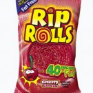 (Pack of 20) Rip Rolls Cherry Fruit Candy - 40 gram Pack