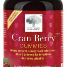 2 X New Nordic Cran Berry Gummies Helps Prevent Urinary Tract Infections - 60 Gummies Pack