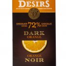 (Pack of 10) Flagrants Desirs 72% Dark Chocolate Bar With Orange - 100 gram Pack