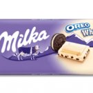 (Pack of 10) Milka Oreo White Chocolate Bar - 100 gram Pack