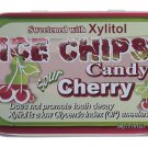 (Pack of 5) Ice Chips Candy Sour Cherry Flavor Sweetened With Xylitol - 50 gram Pack