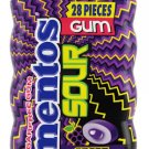 (Pack of 6) Mentos Sour Grape Sugar Free Gum - 28 Piece/ Pack