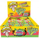 (Pack of 20) Warheads 2 In 1 Tropical Flavors Sour Taffy Candy - 42 gram Pack