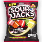 (Pack of 10) Sour Jacks Original Sour Wedges Mouth-Puckering Candy - 142 gram Pack