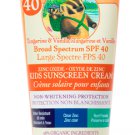 (Pack of 2) Badger Sport Zinc Oxide Kids Sunscreen Cream Broad Spectrum SPF 40 - 87 gram Pack