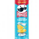 (Pack of 6) Pringles Cheddar & Sour Cream Flavour Potato Chips - 156 gram Pack
