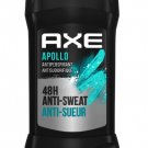 (Pack of 3) Axe Apollo Antiperspirant 48H Anti Sweat Deodorant Stick - 76 gram Pac