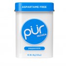 (Pack of 10) PUR Peppermint Aspartame Free Mints - 30 gram Tin Pack