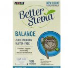 (Pack of 2) Now Better Stevia Balance Zero Calorie Sweetener - 100 X 1 gram Packets