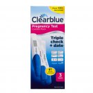 (Pack of 2) Clearblue Triple Check + Date Combo Pack Pregnancy Test - 3 Tests Pack