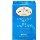 (Pack of 6) Twinings of London Lady Grey Black Tea - 20 Teabags/ 40 gram Pack
