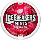 (Pack of 8) Ice Breakers Cinnamon Flavor Sugar Free Mint Candy - 42 gram Pack