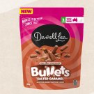 (Pack of 10) Darrell Lea Milk Chocolate Salted Caramel Bullets Liquorice - 200 gram Pack