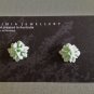 Pastle Green Frost Small Floral Stud Earrings by Jaimia Jewellery