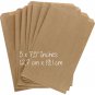 Medium 5" x 7.5" Flat Brown Paper Kraft  Bags for Seed Saving