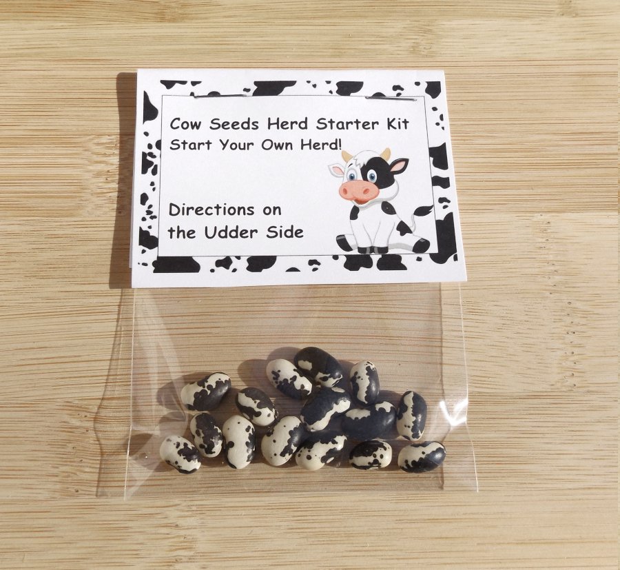 3 Pack Cow Seeds Herd Starter Kit Novelty for Kids