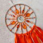 Large Mandala Beaded Sunlight Prism Suncatcher Orange