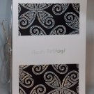 Handmade Card - Silver Swirl Birthday