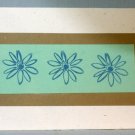 Handmade Card - Sea Foam Green, Khaki and Flowers