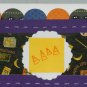 Handcrafted Card - Stitched Halloween Candy Corn