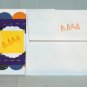 Handcrafted Card - Stitched Halloween Candy Corn