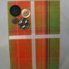 Handmade Card - Plaid Button Thinking of You