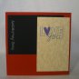 Handmade Card - Black Red & Silver Love You/Anniversary