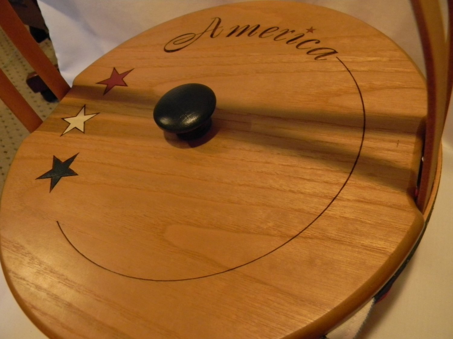 Longaberger Proudly American Casserole Dish & Basket with Lid