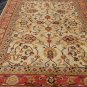 Best Quality Hand Made Vegetable Dyed Peshawar Oriental Kargai Chobi Rug Carpet 7x10 i12608