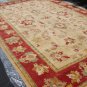 Hand Made Vegetable Dyed Peshawar Oriental Chobi Rug Carpet 14x9 i30722