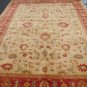 Rare Hand Made Vegetable Dyed Peshawar Oriental Chobi Rug 12x8 i30731