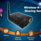 1 PORT WIRELESS LAN USB SHARING SERVER -SHARING PRINTER MFP NAS SCANNER 802.11N