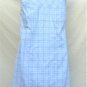 Nancy Frock, Dan River Fabric, Blue and White Plaid Housedress