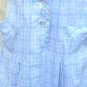 Nancy Frock, Dan River Fabric, Blue and White Plaid Housedress