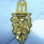 *Blue Glass Fruit? in 30's-40's Style Dress Clip in Interesting Goldtoned Mounting