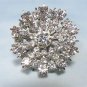*Vintage and Gorgeous, Sparkling Rhinestone Starburst Brooch by Kramer of New York