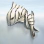 *Crown Trifari Fish Brooch/Pin: Cute and Sassy in White and Silvertone