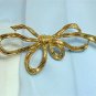 *Trifari Goldtoned "Bow" Brooch/Pin, Elegant Redo of 1942 Phillipe Design