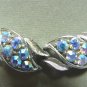 *Vintage Coro Silvertoned Necklace Sparked with Swirls of AB Rhinestones