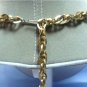 *Striking Sunset Copper Moonglow Lucite Thermoset Parure: Vintage Set, Necklace, Bracelet, Earrings