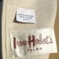 Custom Made Dress from Irene Herbert's Salon in Tulsa: Elegant Beige Linen with Navy Accents